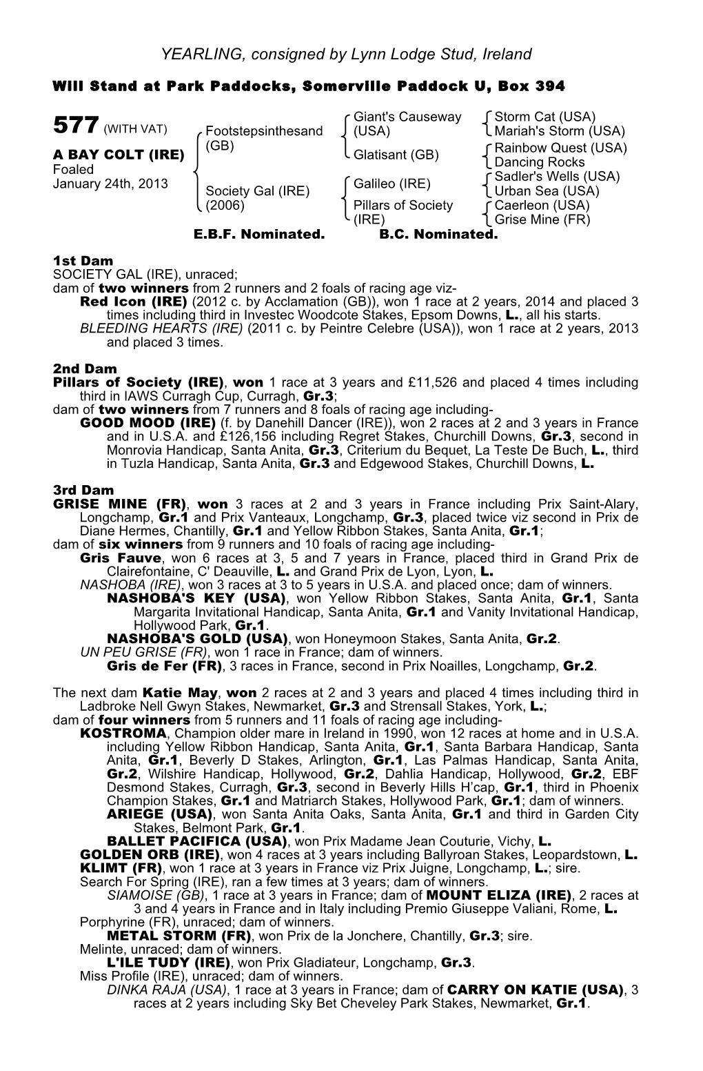 Tattersalls October Yearling Sale Book 1