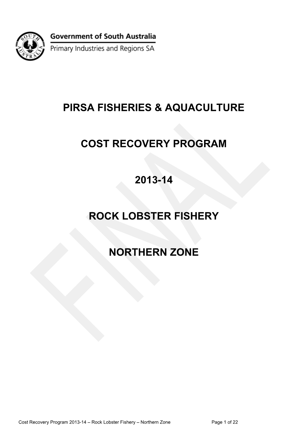 Pirsa Fisheries & Aquaculture