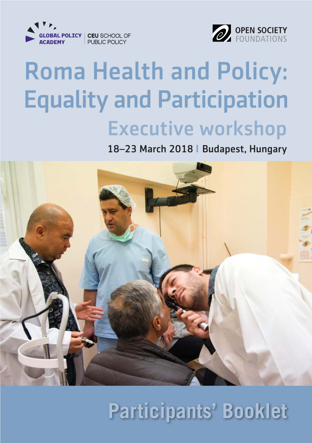 SPP-Roma Health and Policy 2018-Participant Booklet.Indd