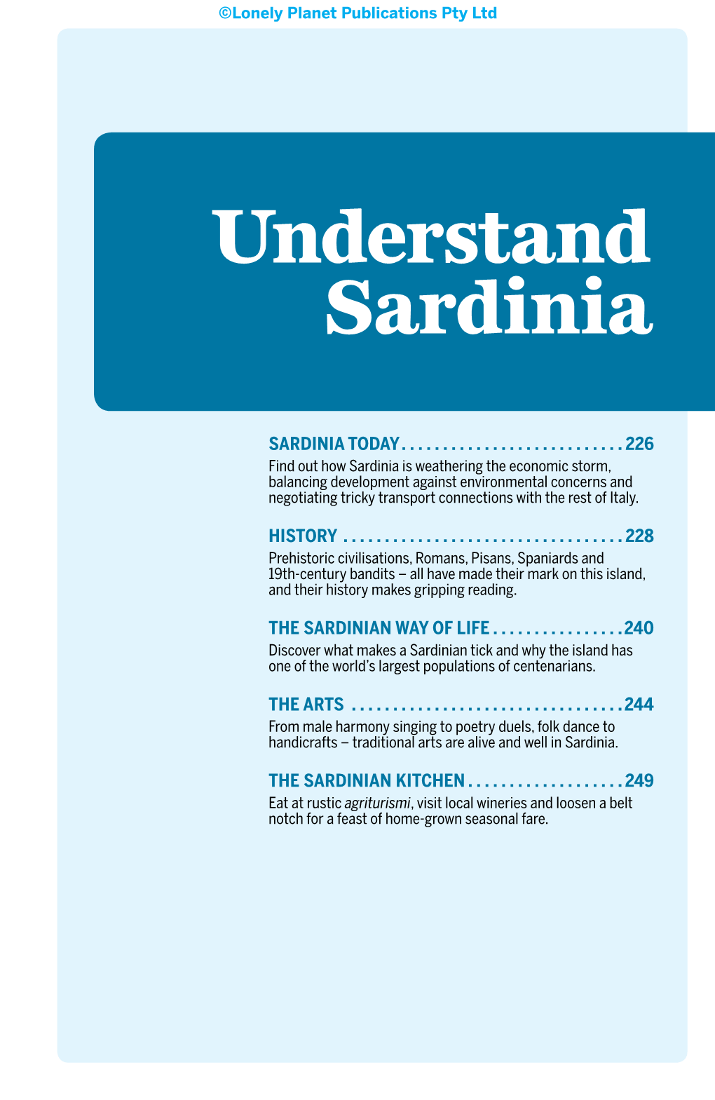 Understand Sardinia
