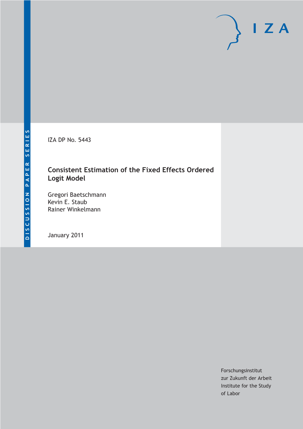 Consistent Estimation of the Fixed Effects Ordered Logit Model