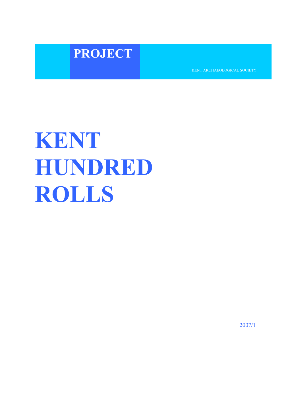 Kent Hundred Rolls