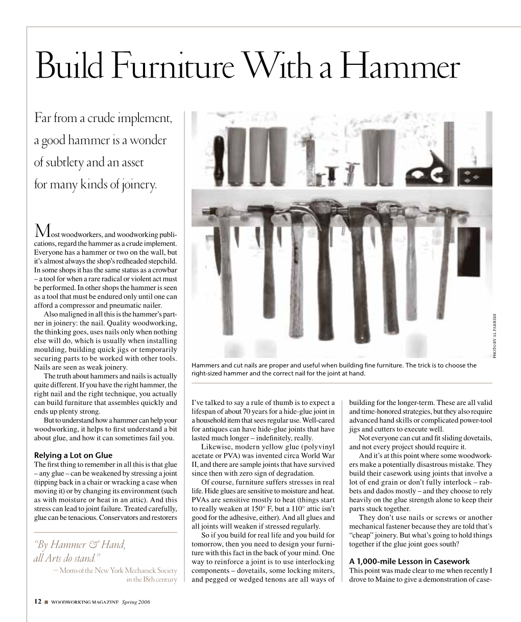 Build Furniture with a Hammer