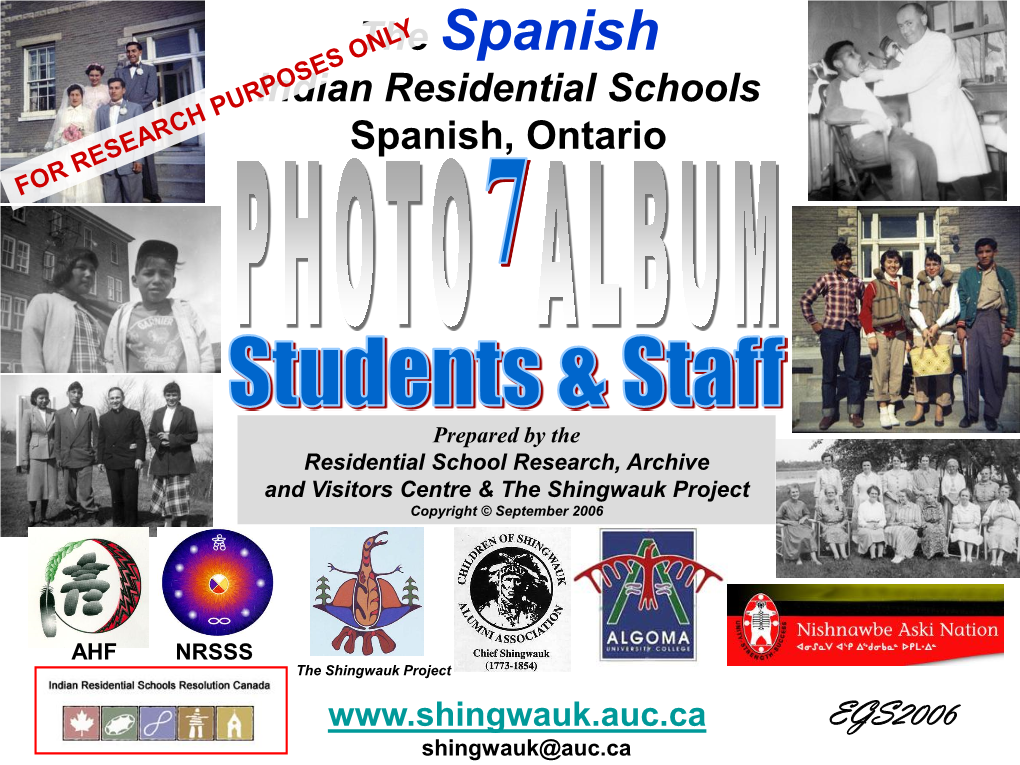 Spanish Indian Residential Schools Spanish, Ontario