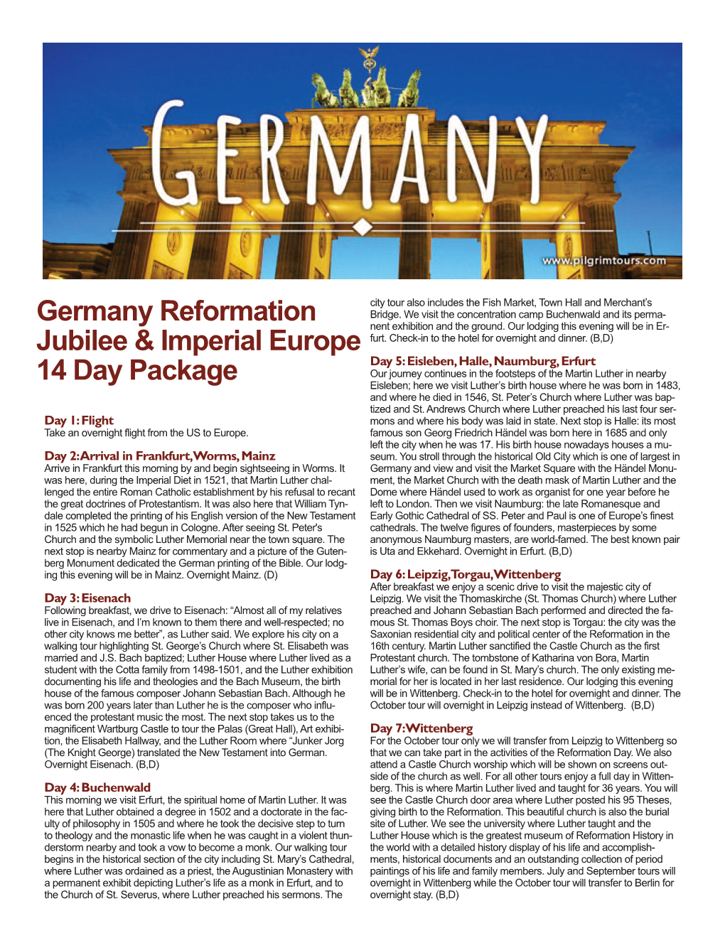 Germany Reformation Jubilee & Imperial Europe 14