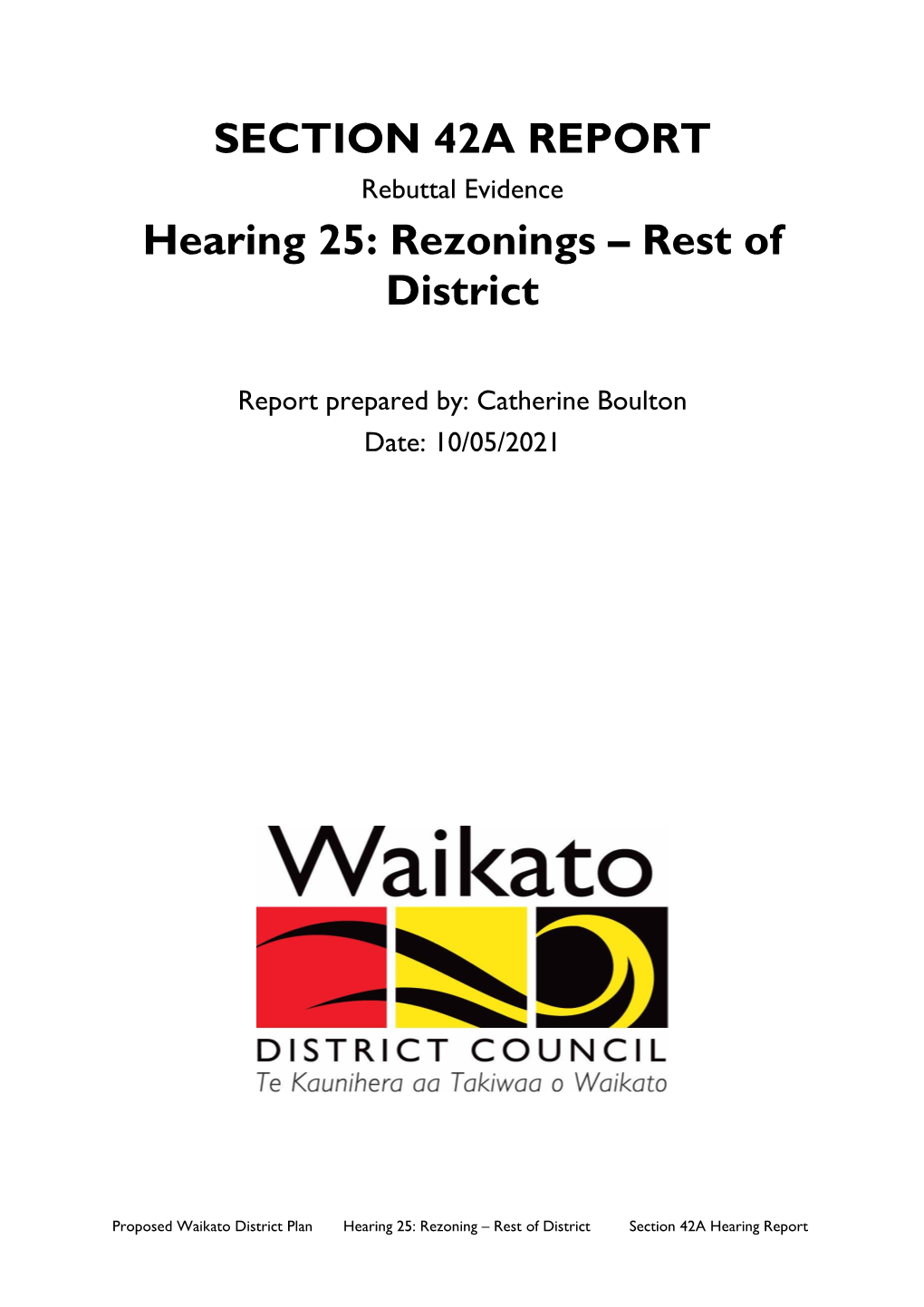 SECTION 42A REPORT Hearing 25