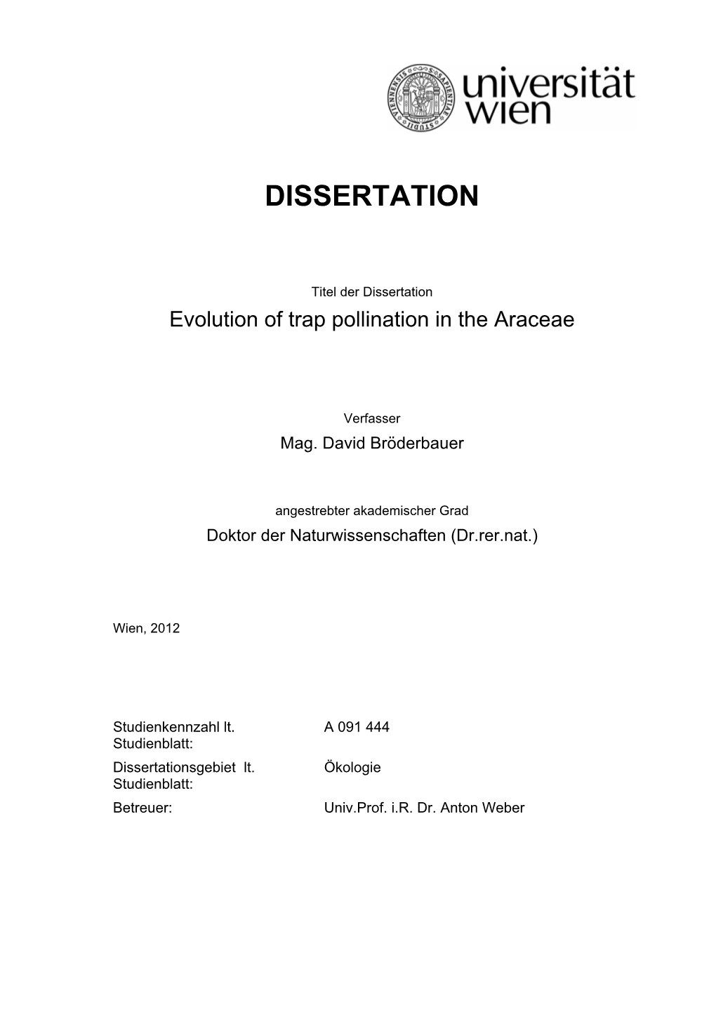 Dissertation