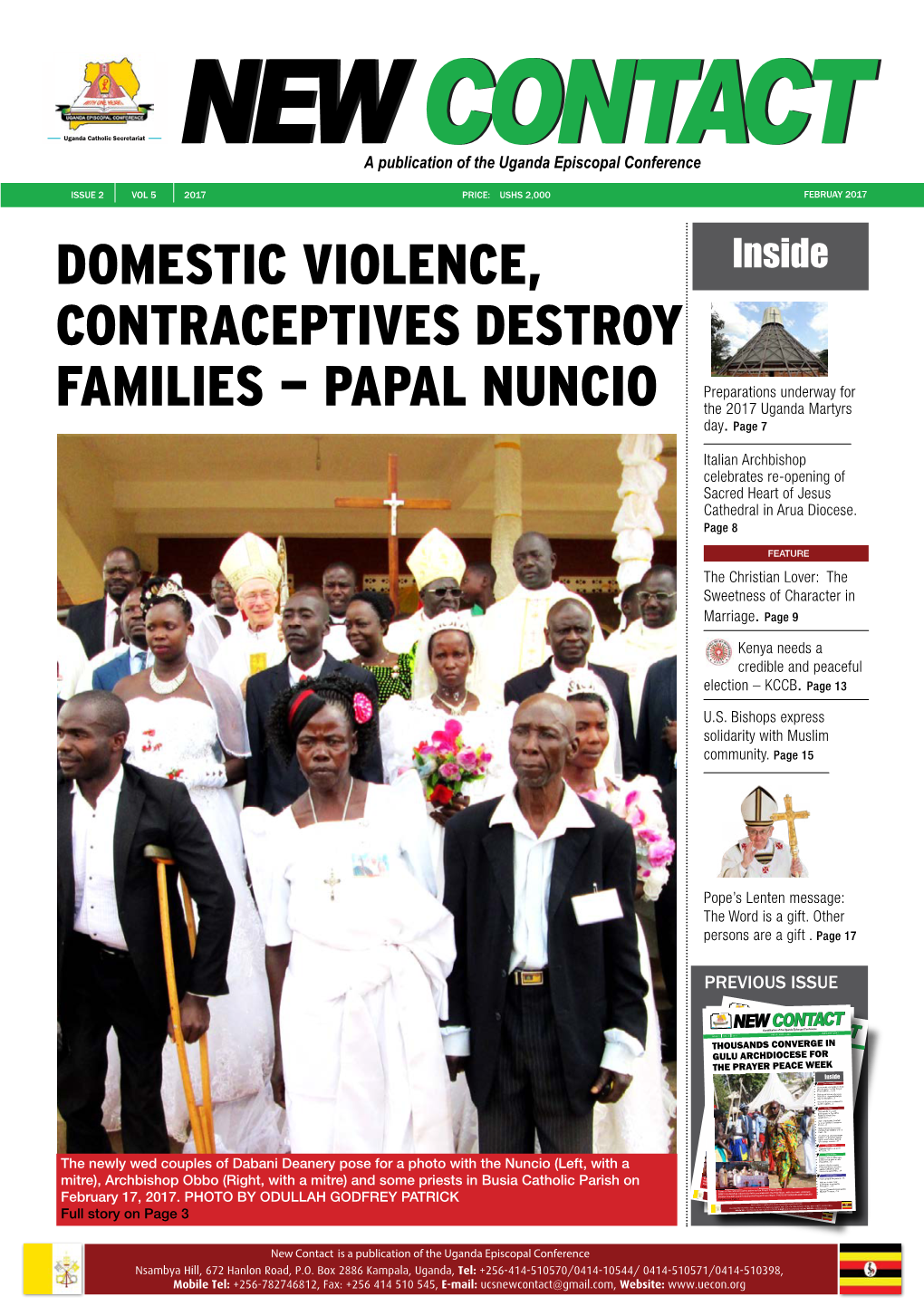 PAPAL NUNCIO the 2017 Uganda Martyrs Day