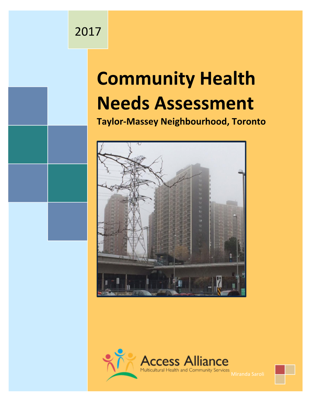 Community Health Needs Assessment Taylor-Massey Neighbourhood, Toronto