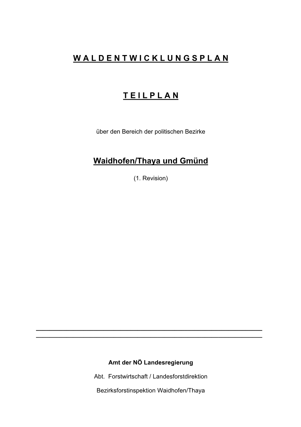 Waidhofen/Thaya Und Gmünd