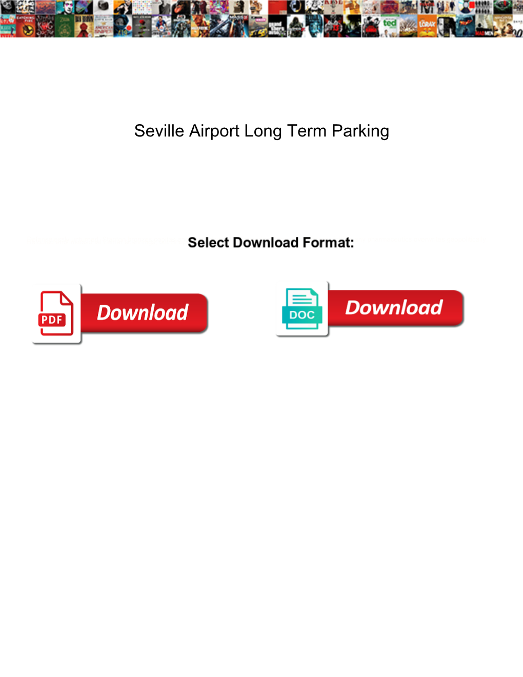 Seville Airport Long Term Parking