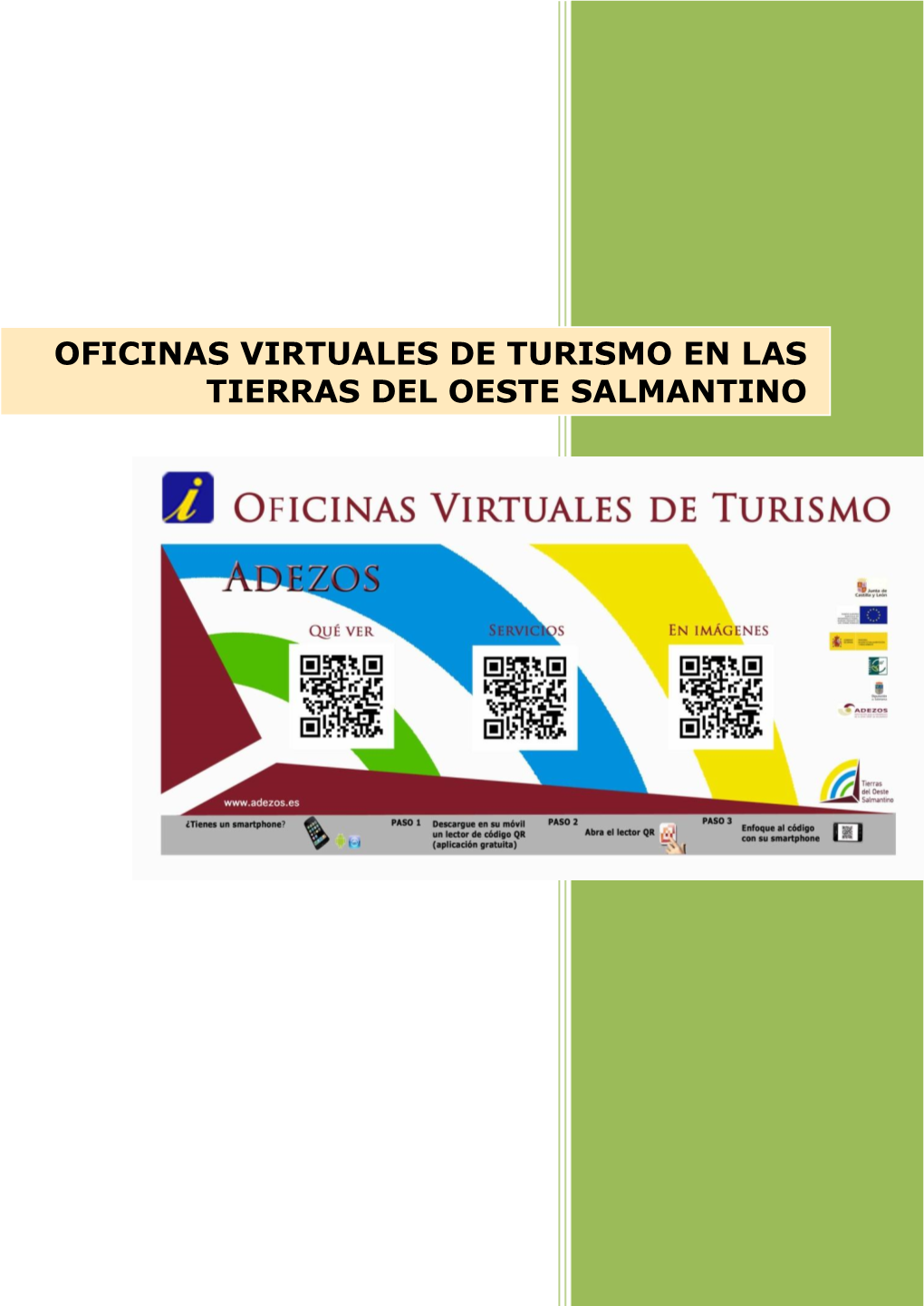 Oficinas Virtuales De Turismo En Las Tierras Del Oeste Salmantino