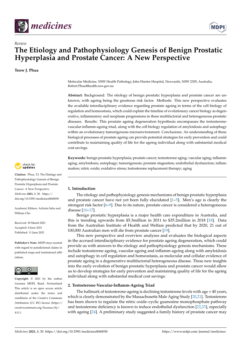 The Etiology and Pathophysiology Genesis of Benign Prostatic Hyperplasia and Prostate Cancer: a New Perspective