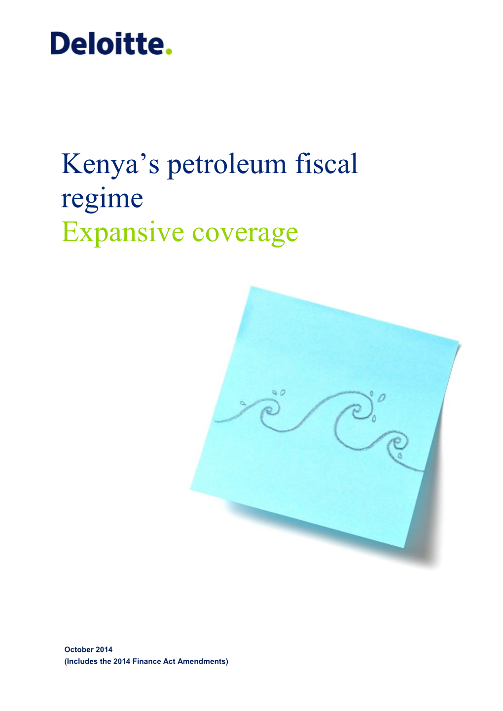 Kenya's Petroleum Fiscal Regime