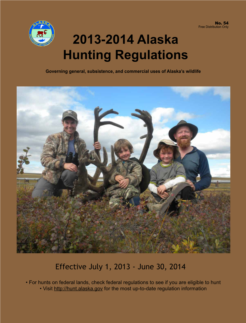 2013-2014 Alaska Hunting Regulations