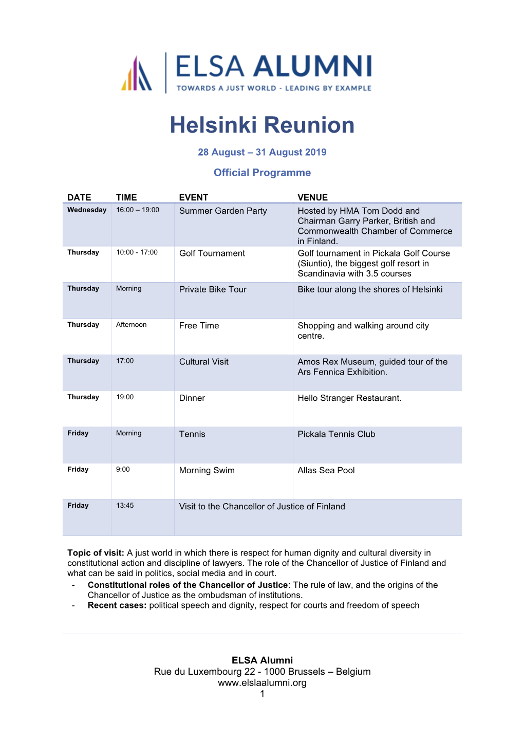 Helsinki Reunion