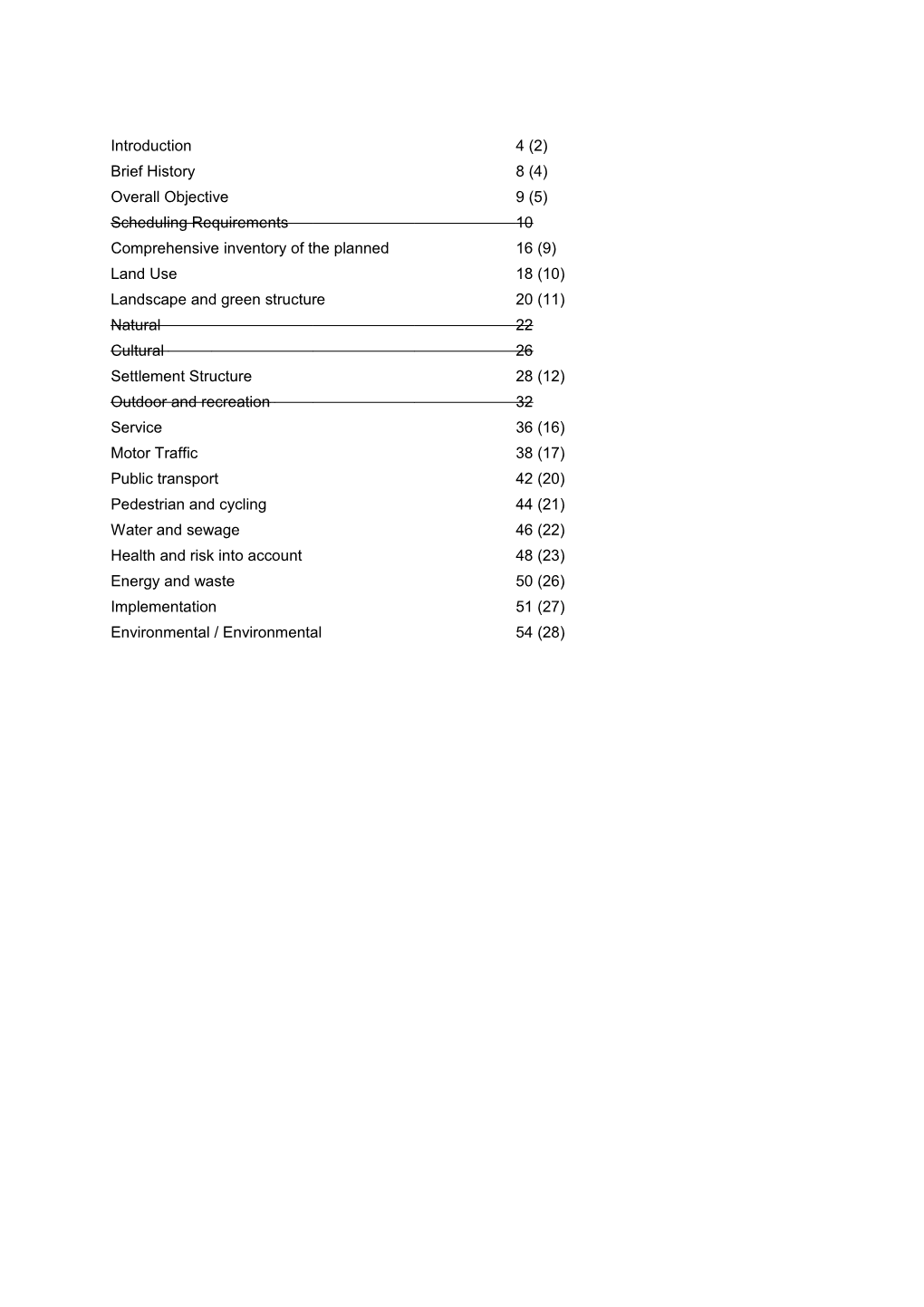 Comprehensive Inventory of the Planned 16 (9)