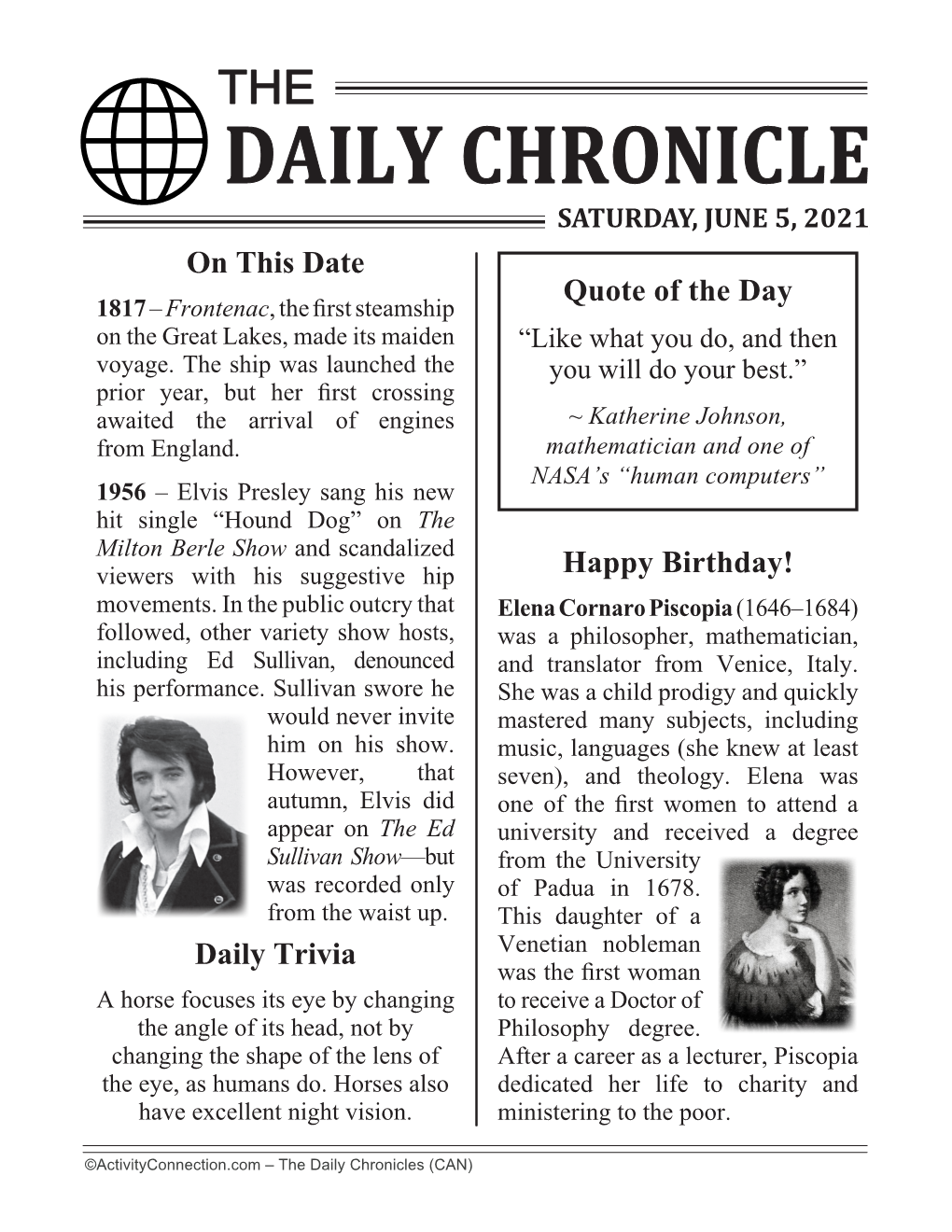 On This Date Daily Trivia Happy Birthday!
