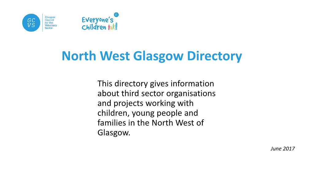 North West Glasgow Directory