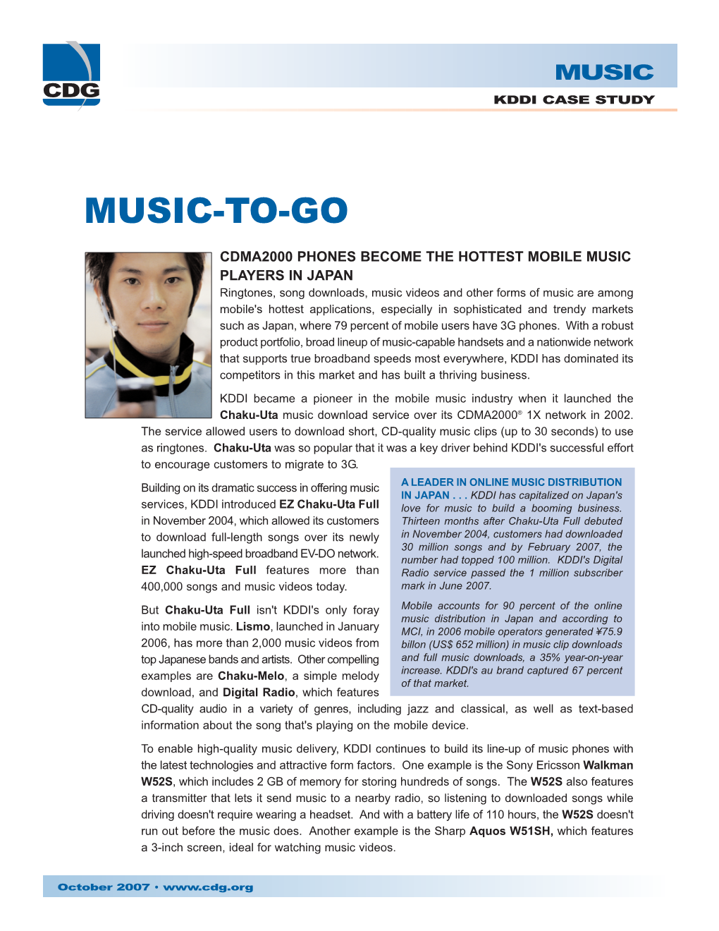 KDDI: Music – Music-To-Go