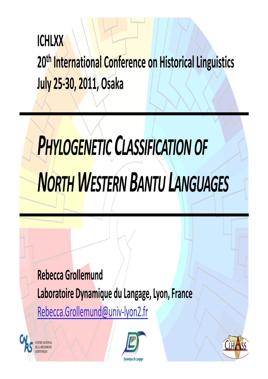 Phylogenetic Classification of North Western Bantu Languages