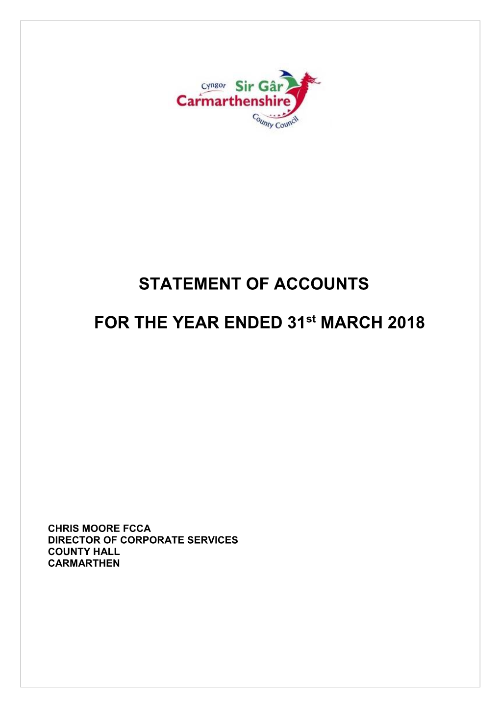 Statement of Accounts