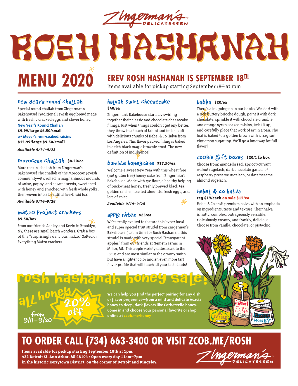 Rosh Hashanah Honey Sale!