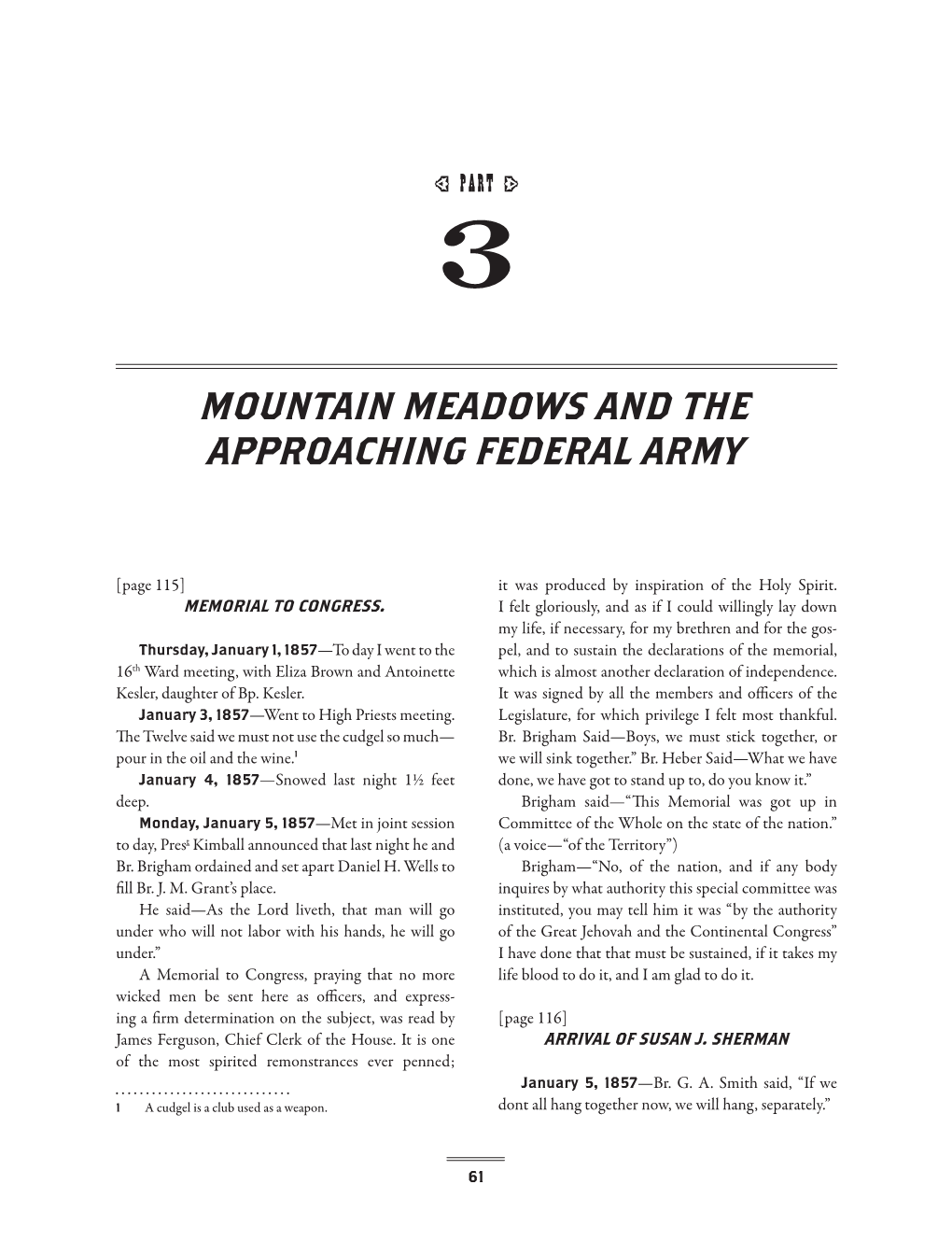 Mountain Meadows and the Approaching Federal Army