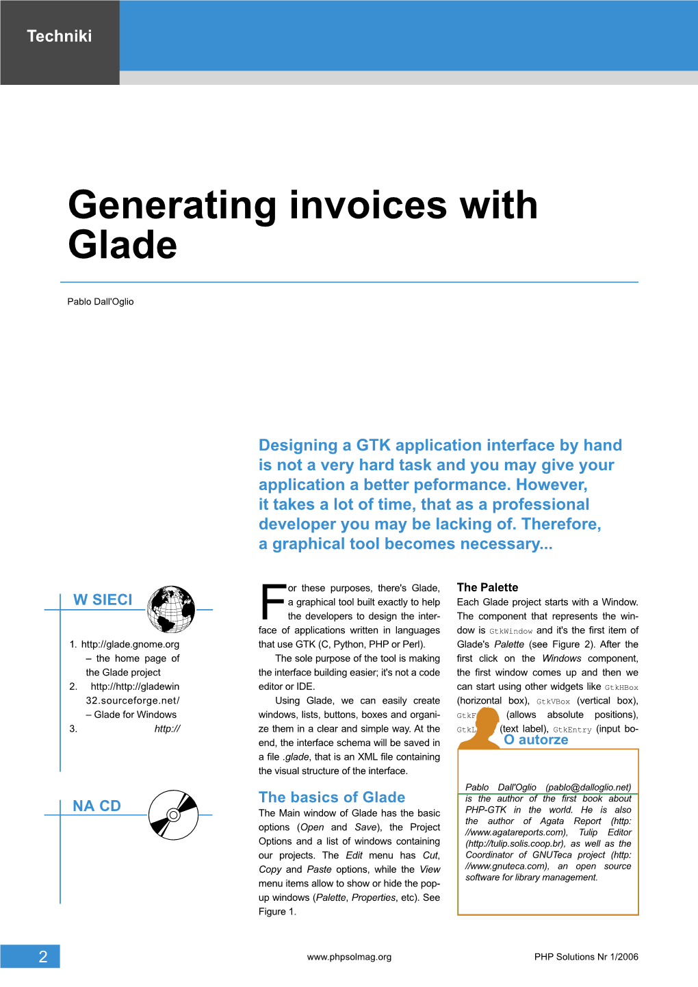 Generating Invoices with Glade