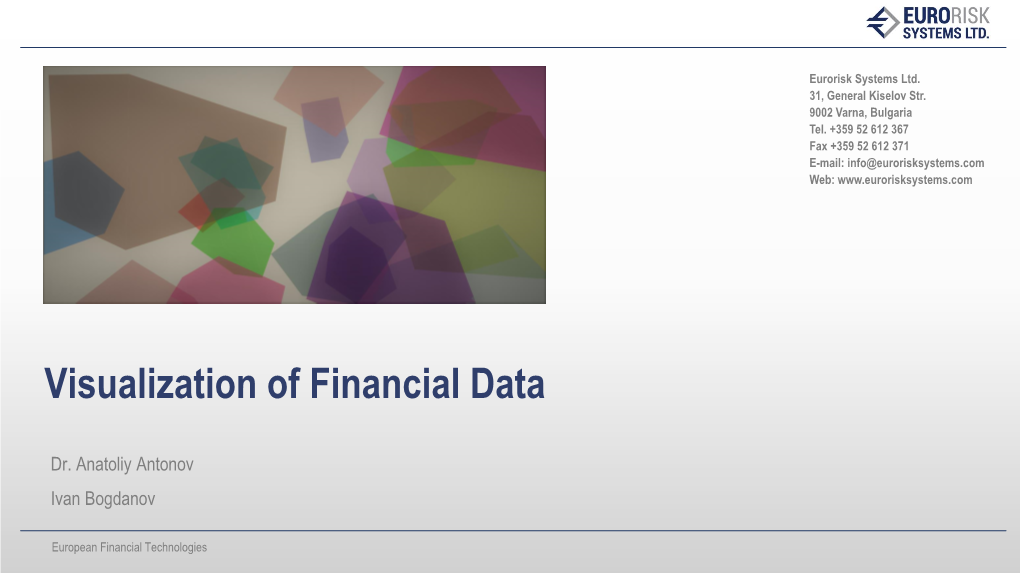 Visualization of Financial Data