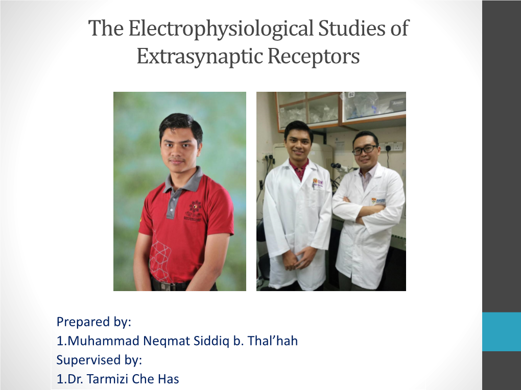 The Electrophysiological Studies of Extrasynaptic Receptors