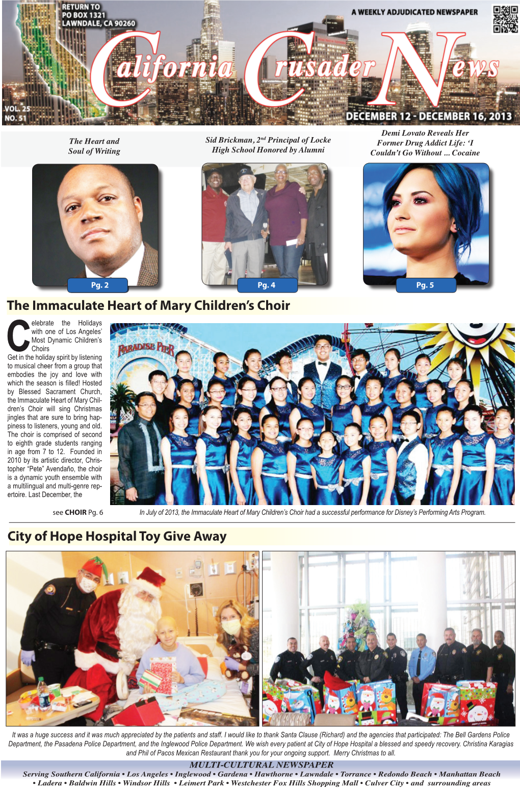 The Immaculate Heart of Mary Children's Choir City of Hope