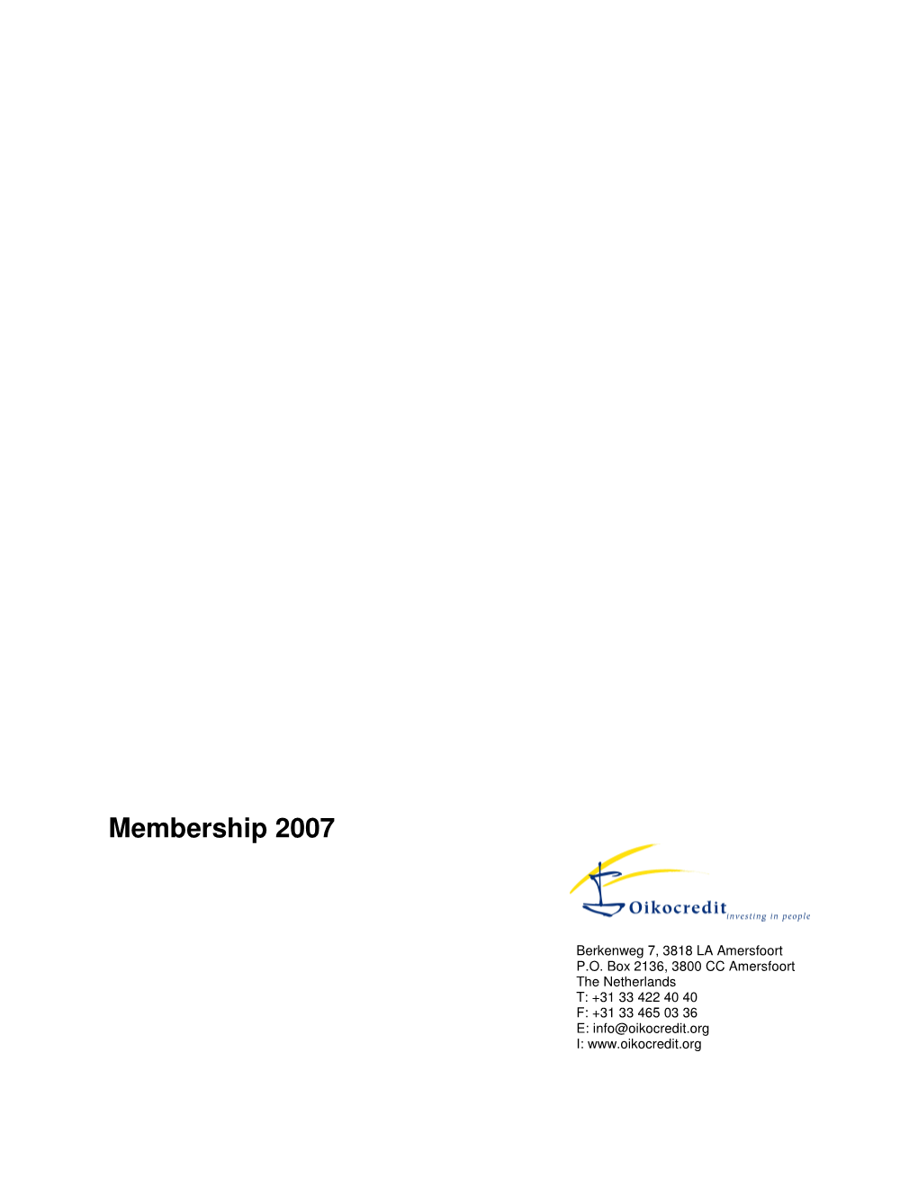 Membership 2007