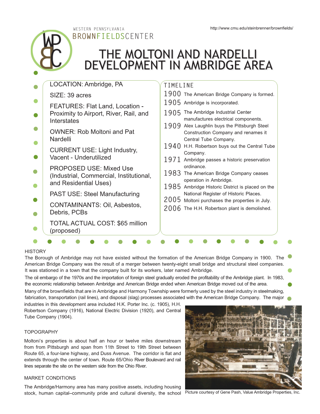 The Moltoni and Nardelli Development in Ambridge Area