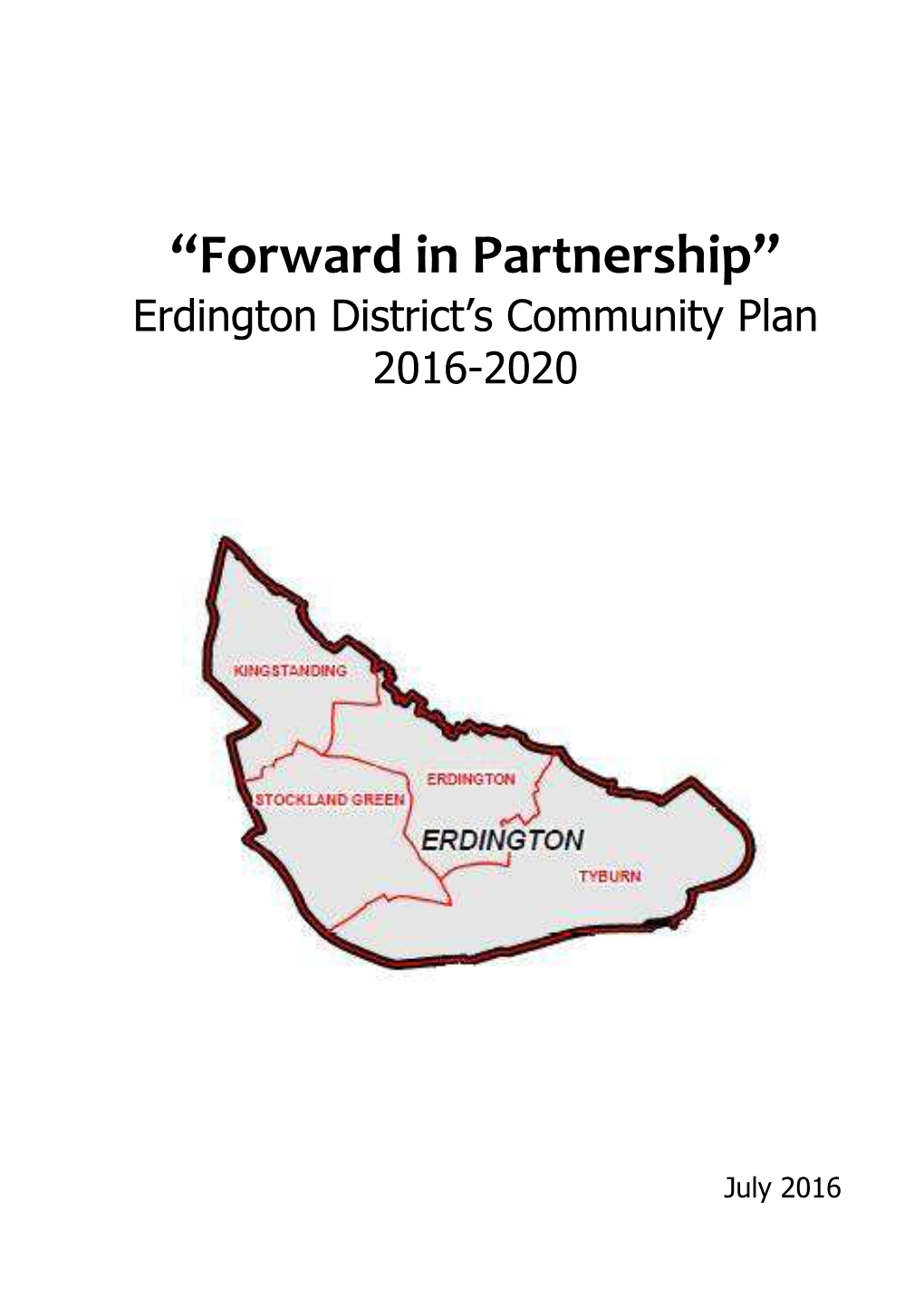 Erdington District Community Plan
