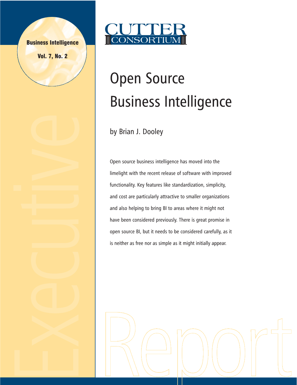 Open Source Business Intelligence