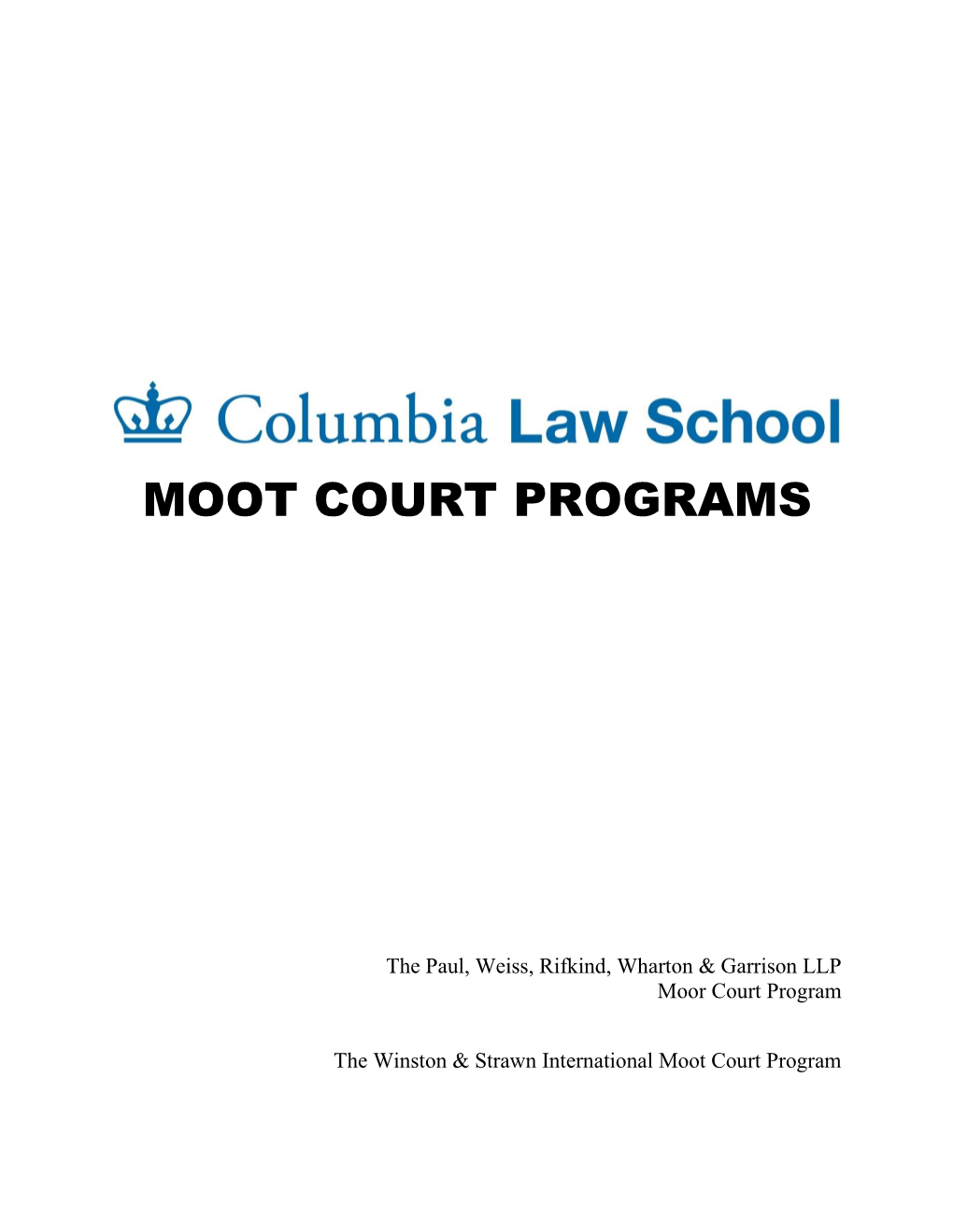 Moot Court Programs