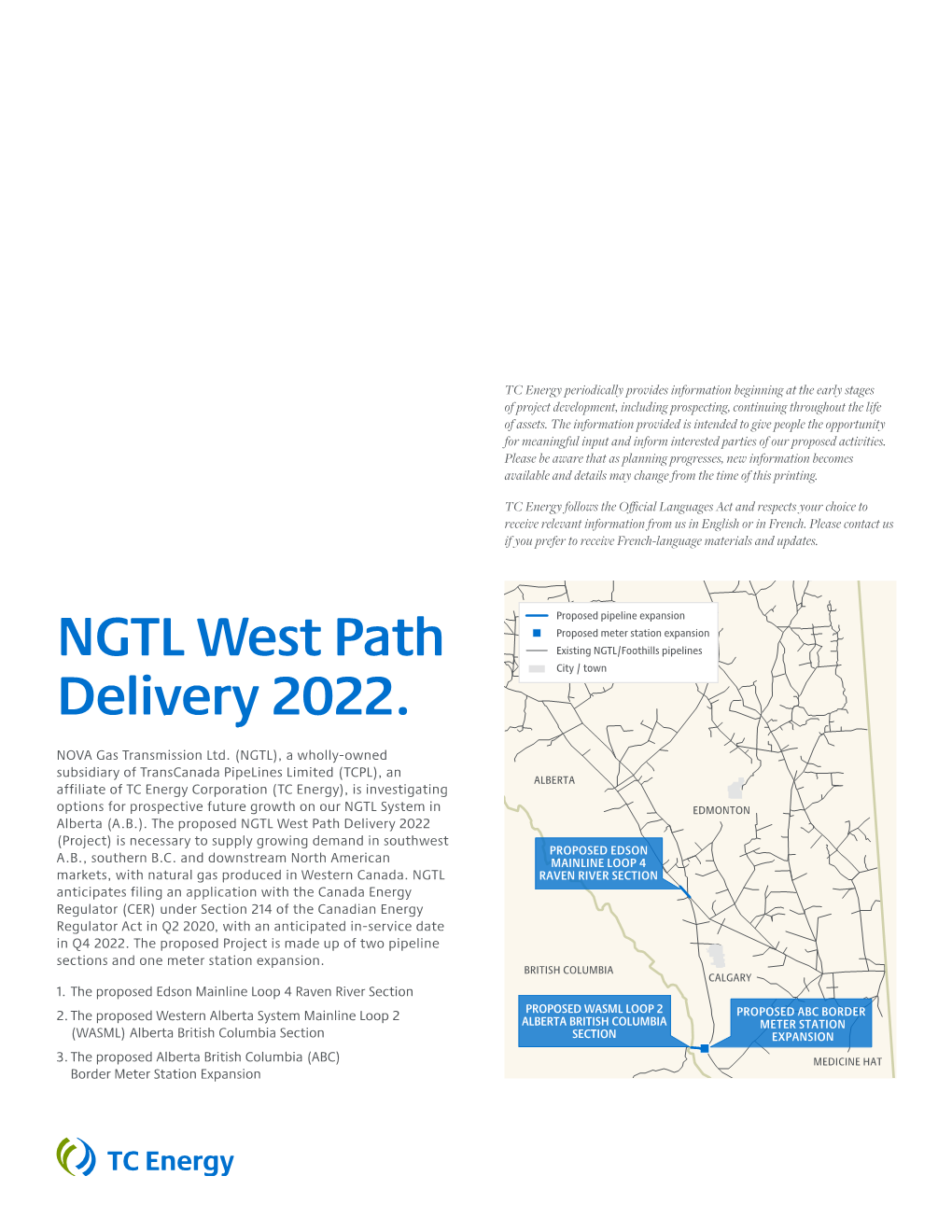 NGTL West Path Delivery 2022