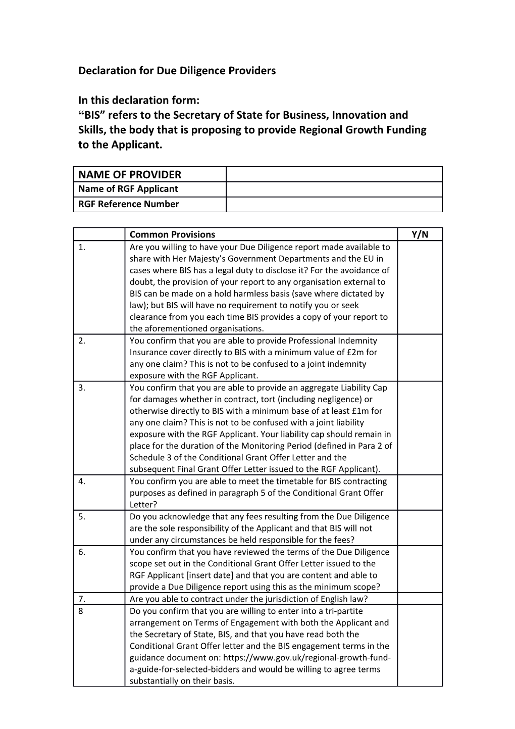 Checklist for Standard Revisions to CGOL from V1 to V2