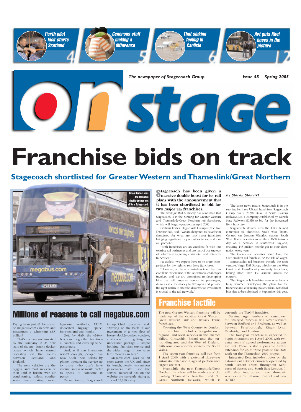 Franchise Bids on Track Stagecoach Shortlisted for Greater Western and Thameslink/Great Northern