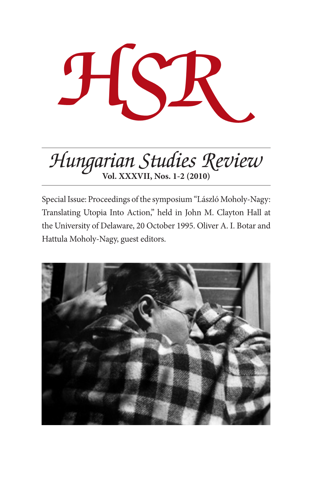 Hungarian Studies Review Vol