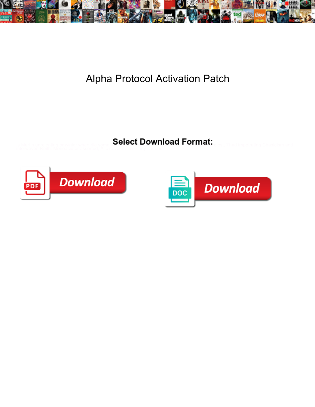 Alpha Protocol Activation Patch