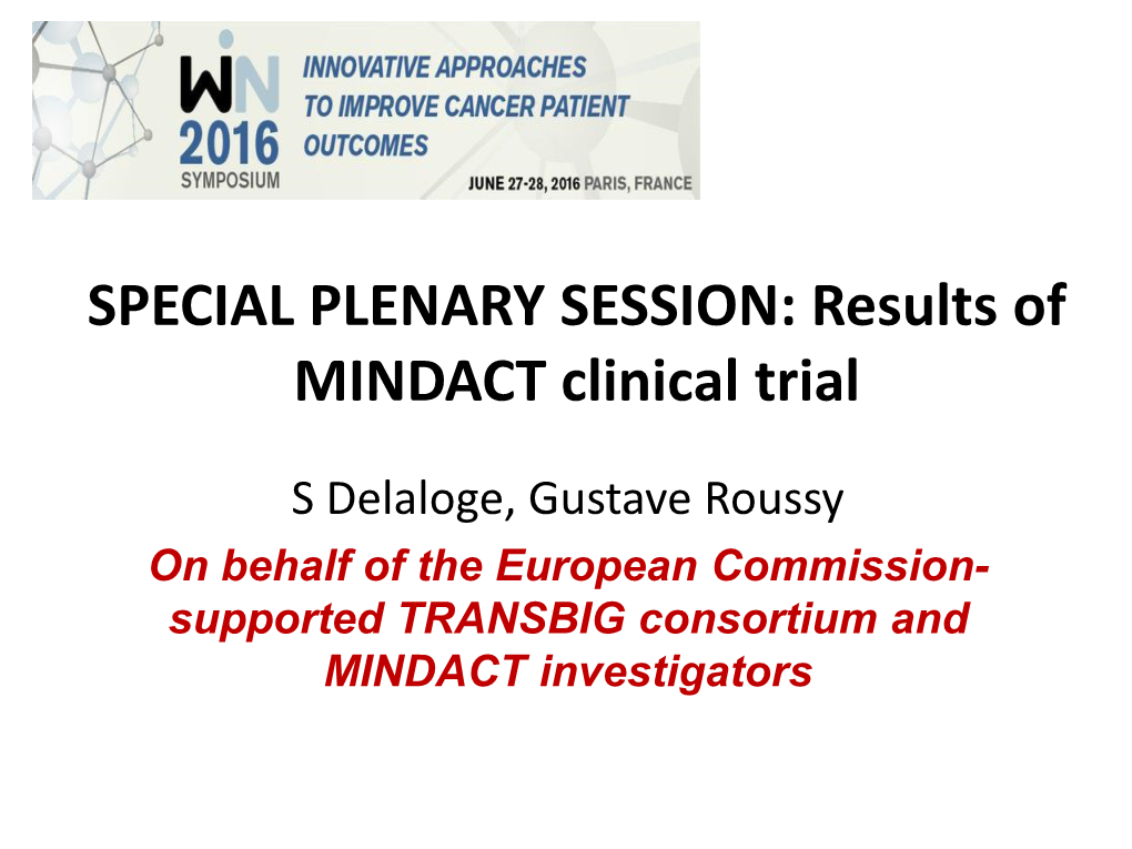 MINDACT Clinical Trial