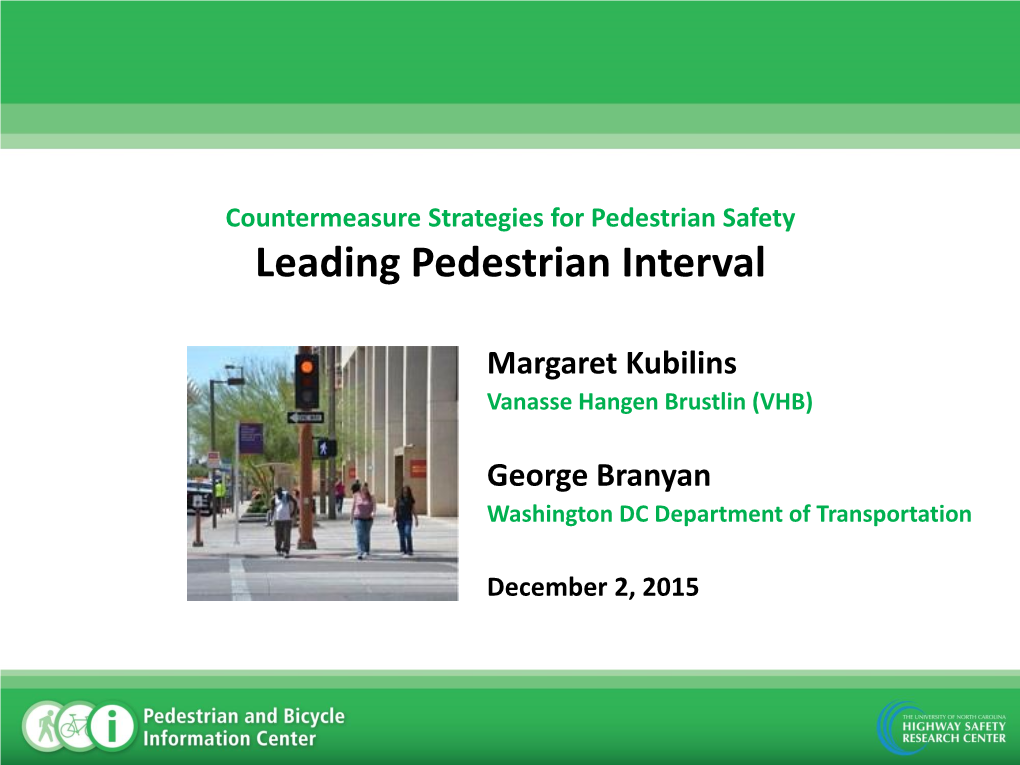 Leading Pedestrian Interval