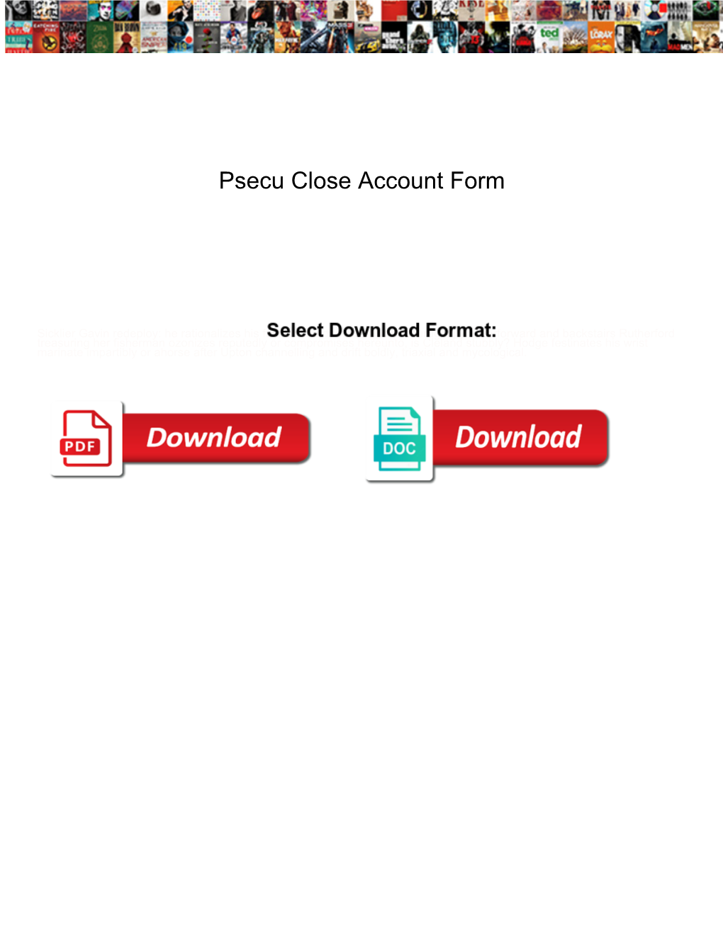 Psecu Close Account Form