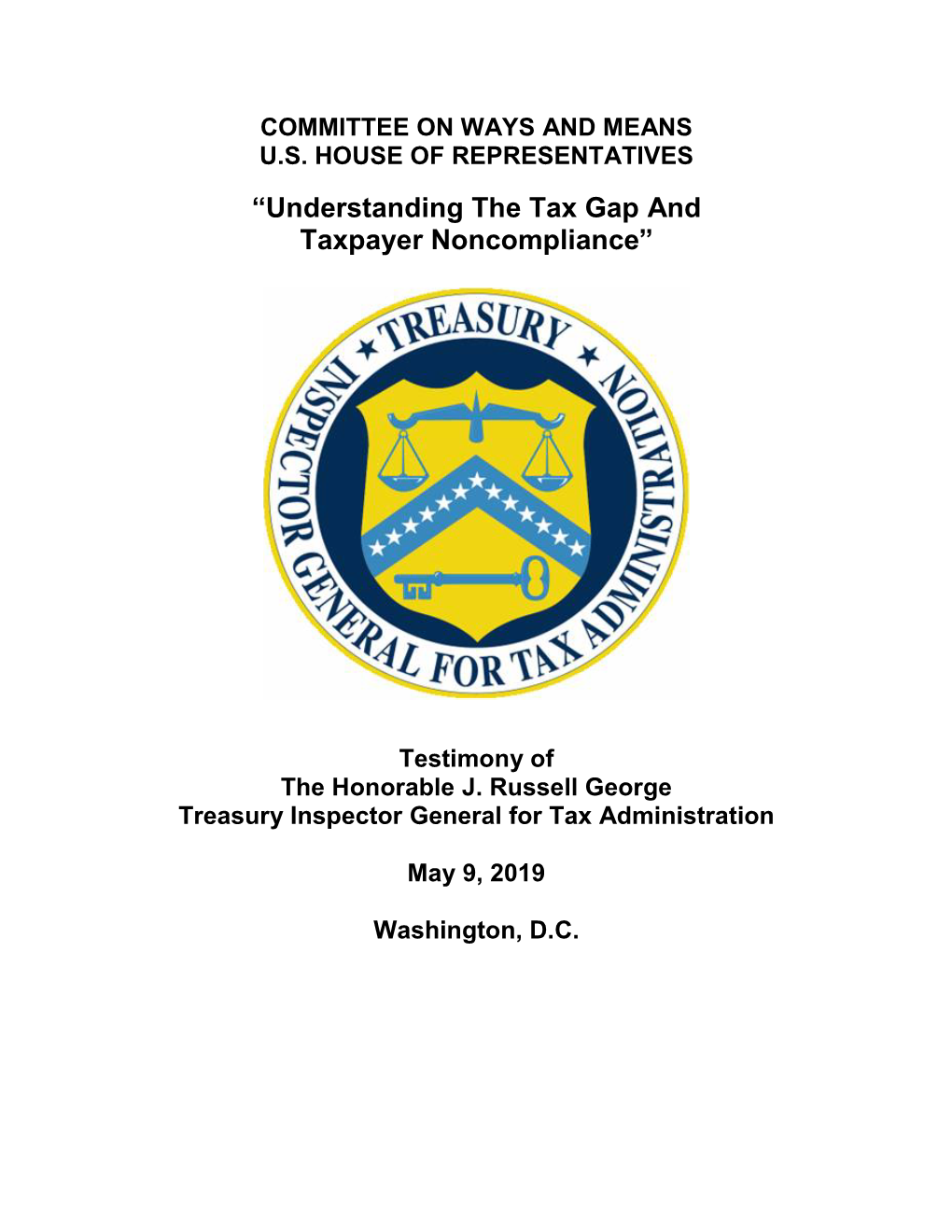 “Understanding the Tax Gap and Taxpayer Noncompliance”