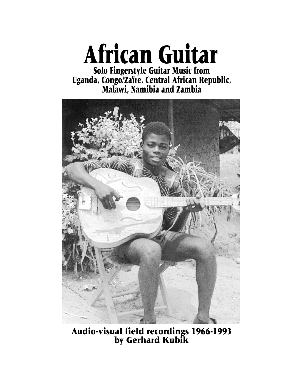 African Guitar Music, Although Commercially Available on 78 R.P.M