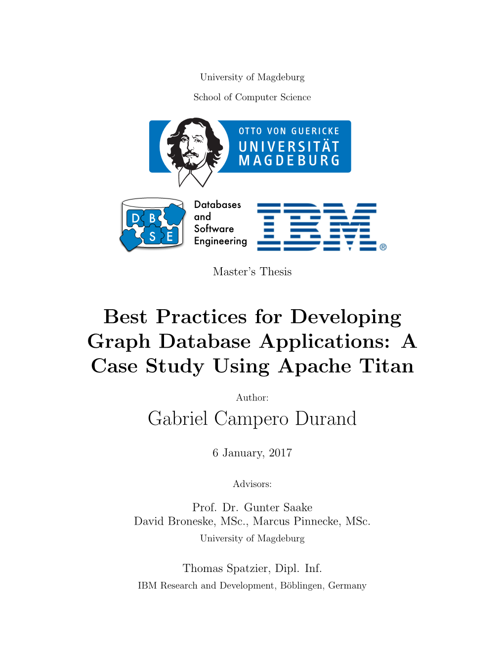 Best Practices for Developing Graph Database Applications: a Case Study Using Apache Titan