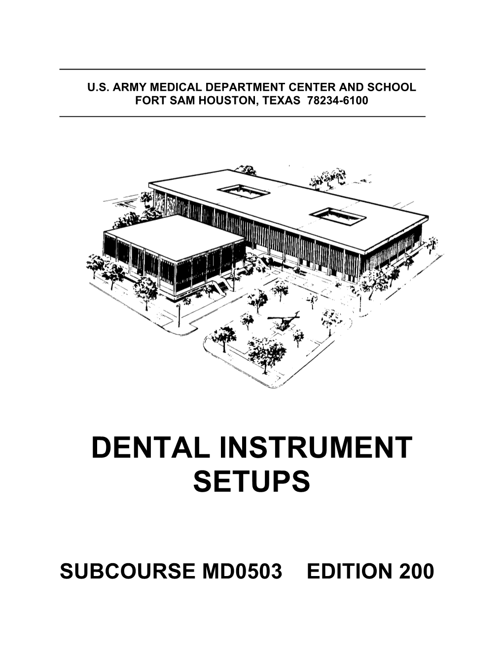 Dental Instrument Setups