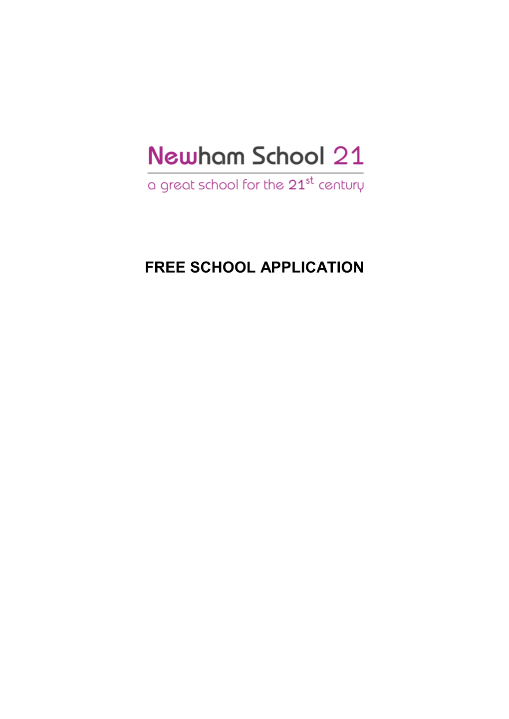 Free School Application Contents